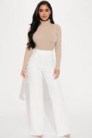 Pleated Dress in White