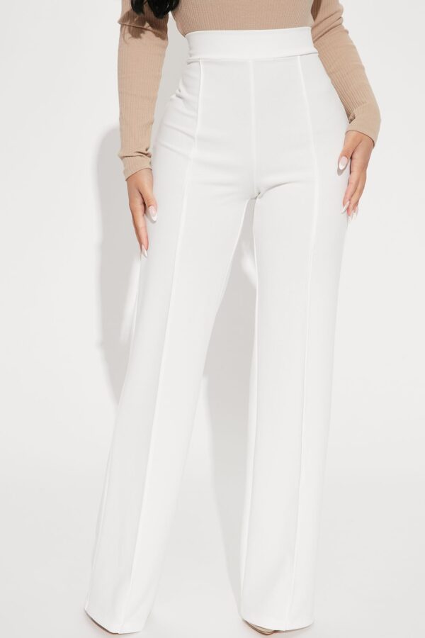 Pleated Dress in White