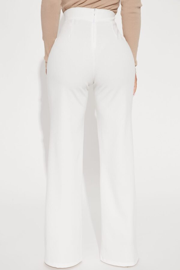 Pleated Dress in White