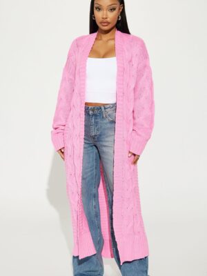 Ladies Kit Pink Cardigan