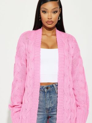 Ladies Kit Pink Cardigan