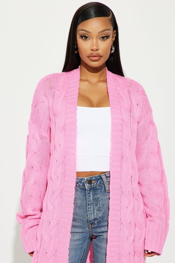 Ladies Kit Pink Cardigan