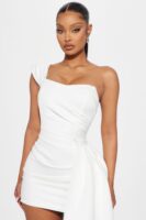 White One-Shoulder Dress