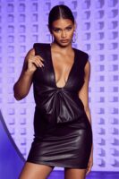 Dress with a v neck