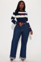 Navy Graphic Sweater