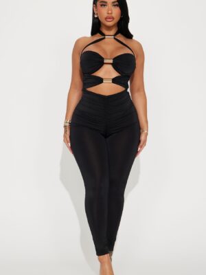 Think It Over Jumpsuit - Black