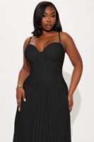 Black Pleated Dress