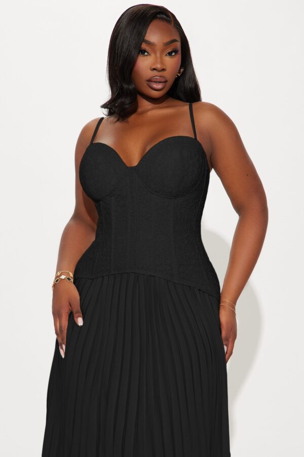 Black Pleated Dress