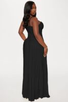 Black Pleated Dress