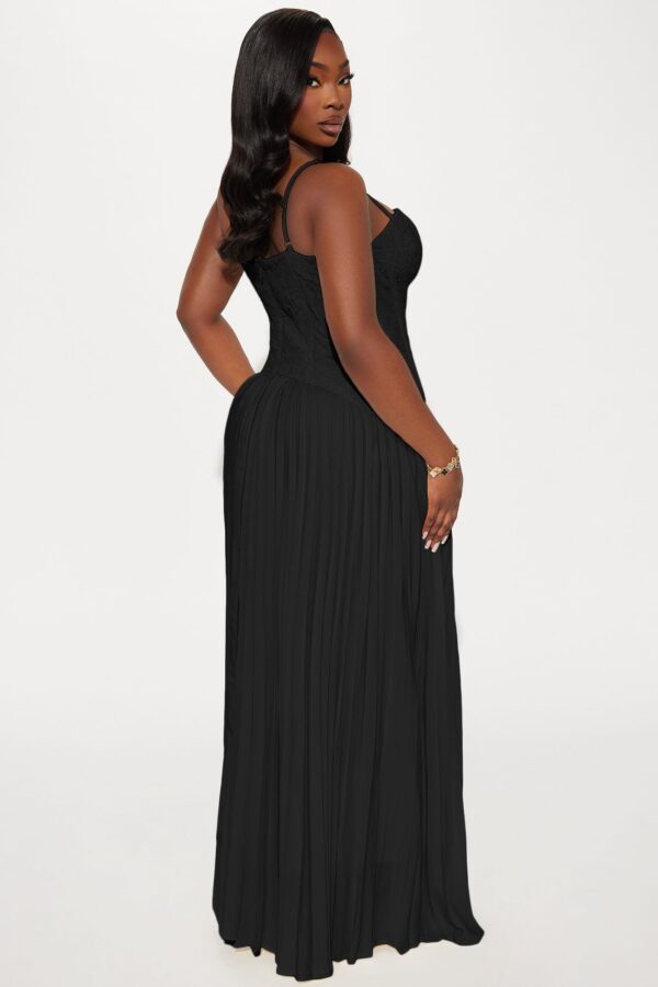 Black Pleated Dress