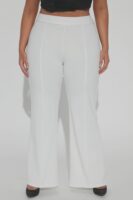 Pleated Dress in White
