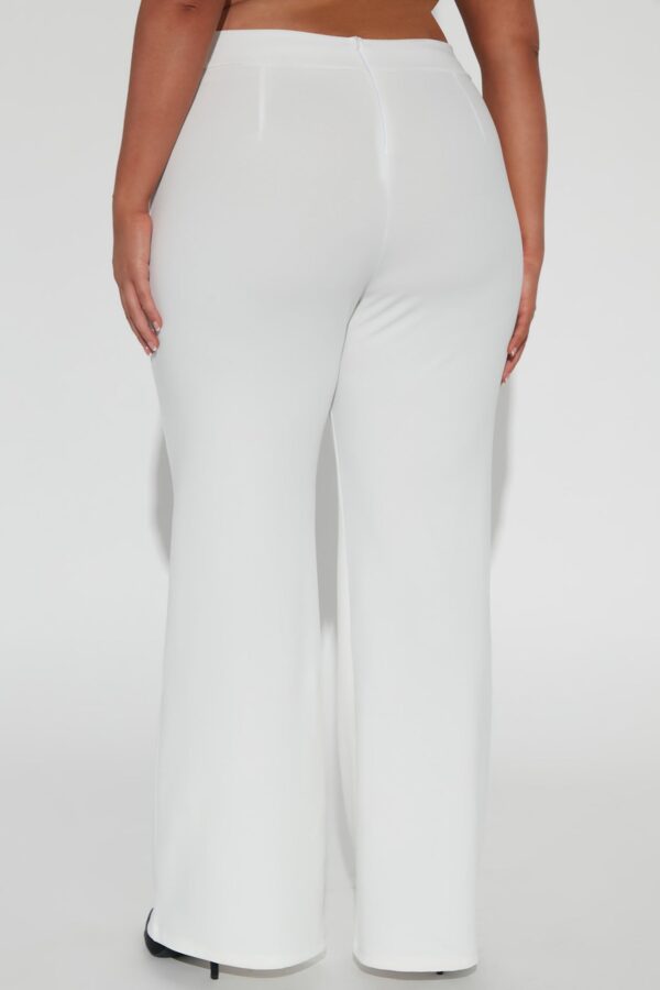 Pleated Dress in White