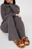 Ready To Be Comfy Slippers - Leopard
