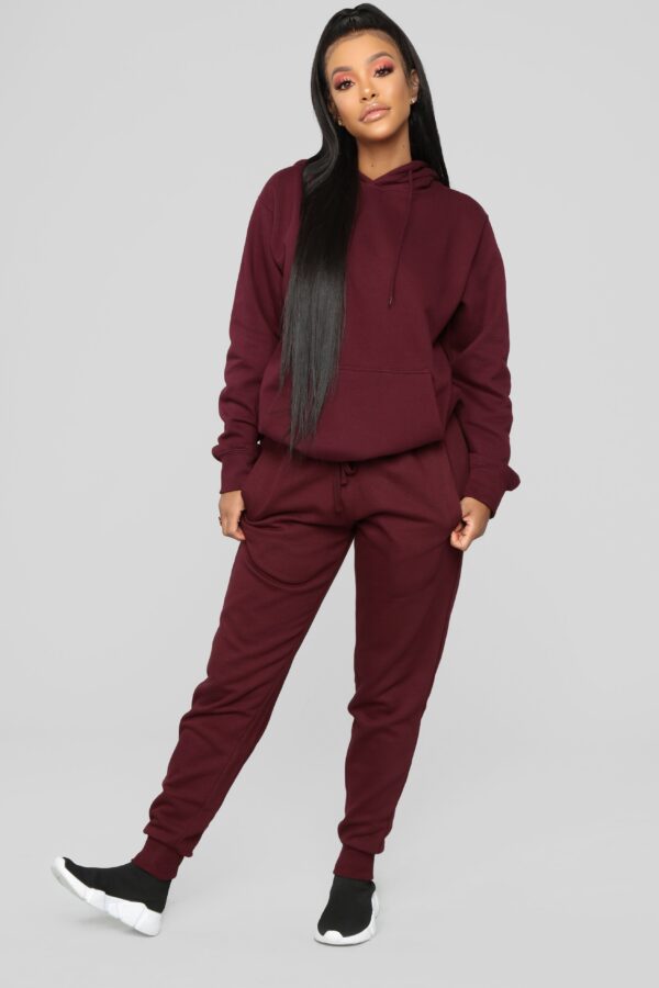 Burgundy Oversized Pants
