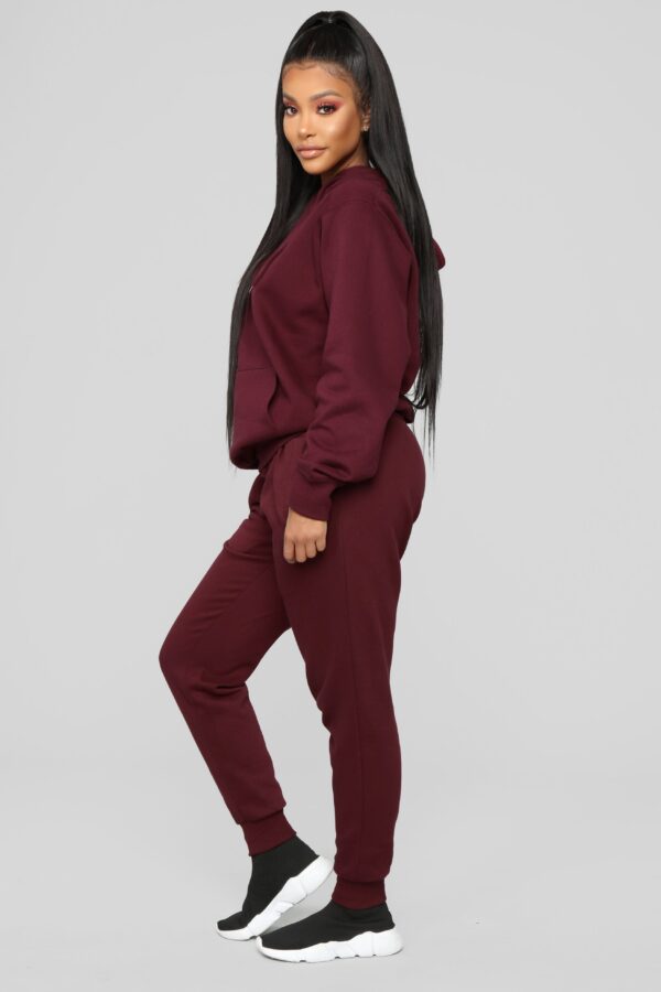 Burgundy Oversized Pants