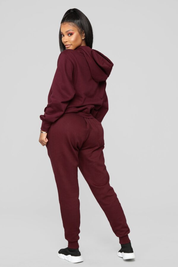 Burgundy Oversized Pants