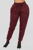 Burgundy Oversized Pants