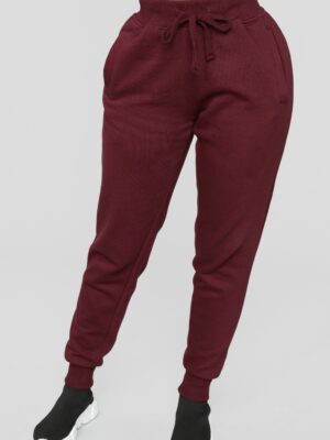 Burgundy Oversized Pants