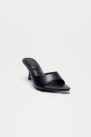 Susan Pointed Toe Kitten Heels - Black