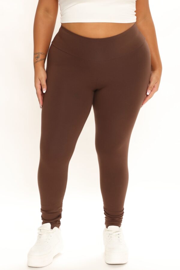 Leggings in Chocolate 95% cotton