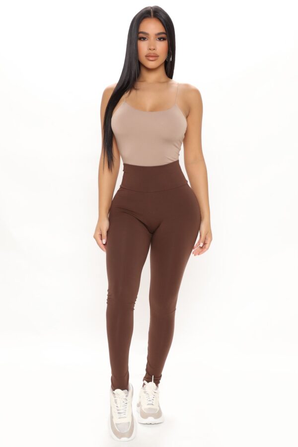 Leggings in Chocolate 95% cotton