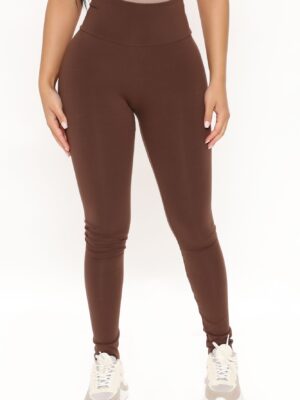 Leggings in Chocolate 95% cotton