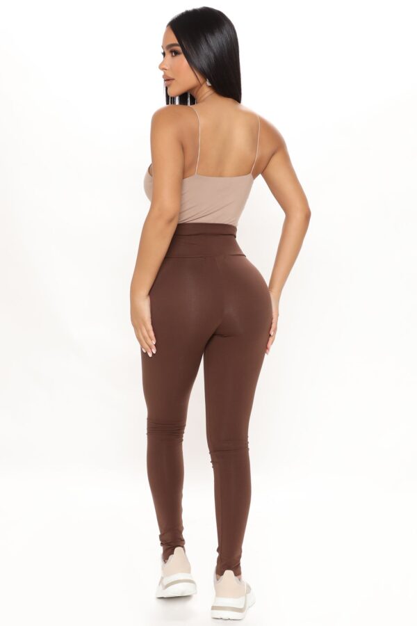 Leggings in Chocolate 95% cotton