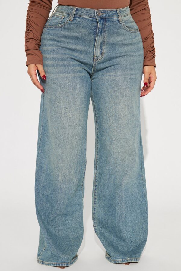 Blue Wide-Leg Pants