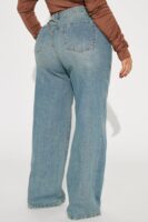 Blue Wide-Leg Pants