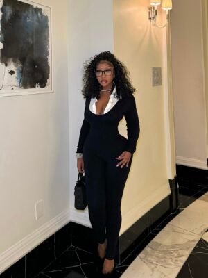 Jumpsuit with contrast trim