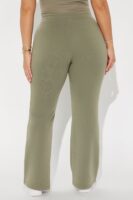 Candice Petite Lounge Flare Pant - Olive