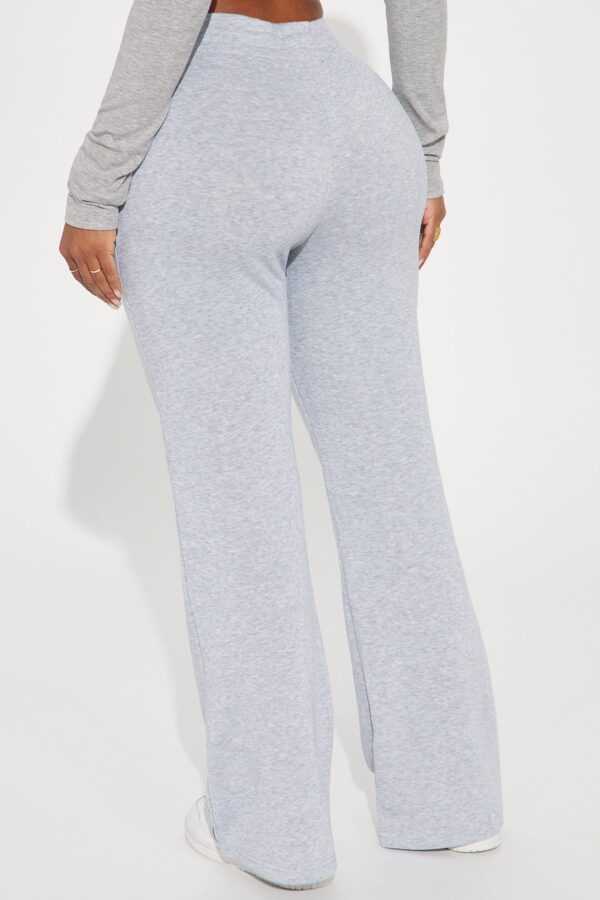 Candice Petite Lounge Flare Pant - Heather Grey