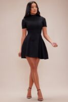 Black Dress with mock neck