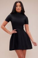 Black Dress with mock neck