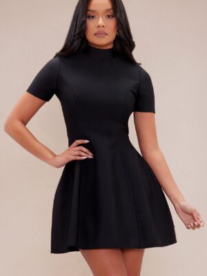 Black Dress with mock neck