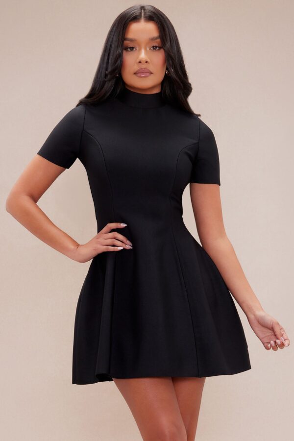 Black Dress with mock neck