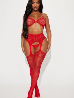 Set in Red 93% nylon