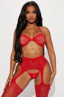 Set in Red 93% nylon