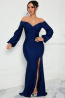 Navy Dress with maxi