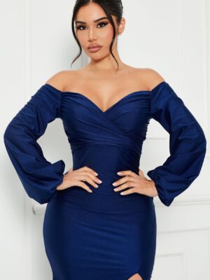 Navy Dress with maxi