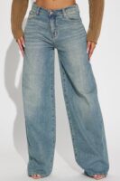 Blue Wide-Leg Pants
