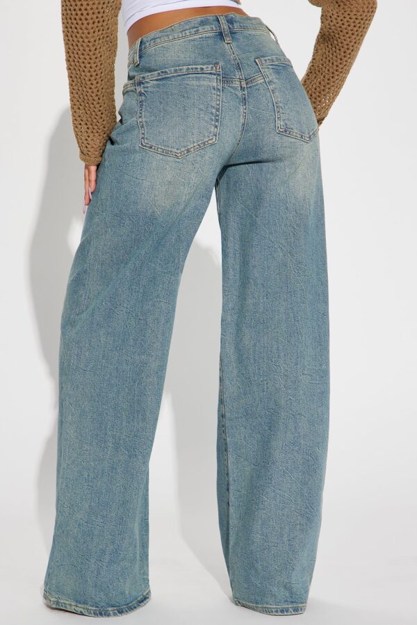 Blue Wide-Leg Pants