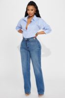 Shirt in White and Blue