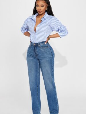 Shirt in White and Blue