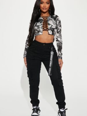 Pants in Black 97% cotton