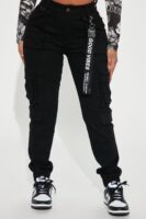Pants in Black 97% cotton