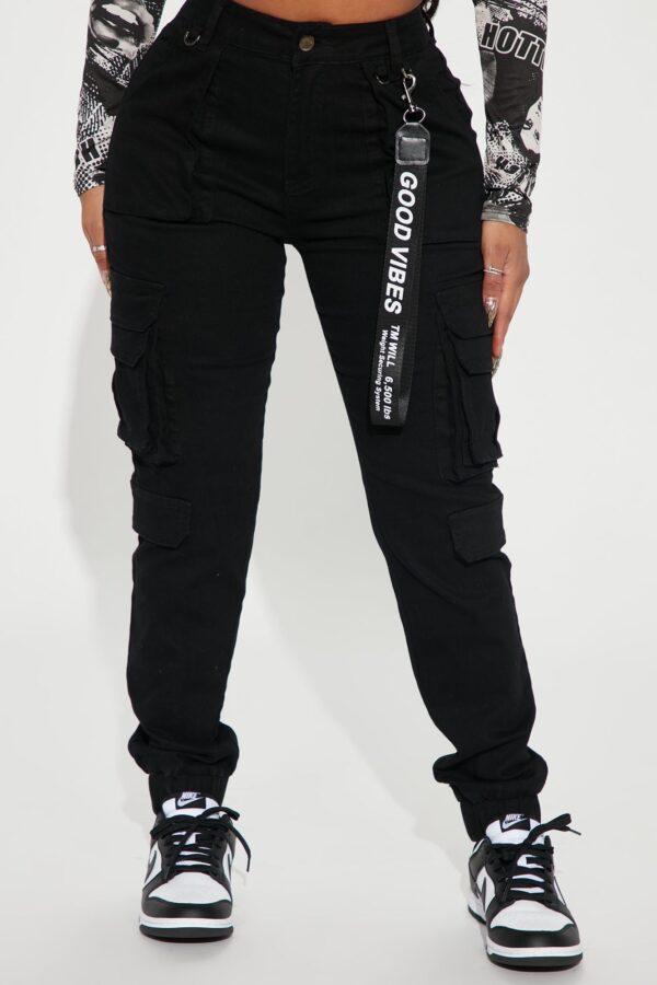 Pants in Black 97% cotton