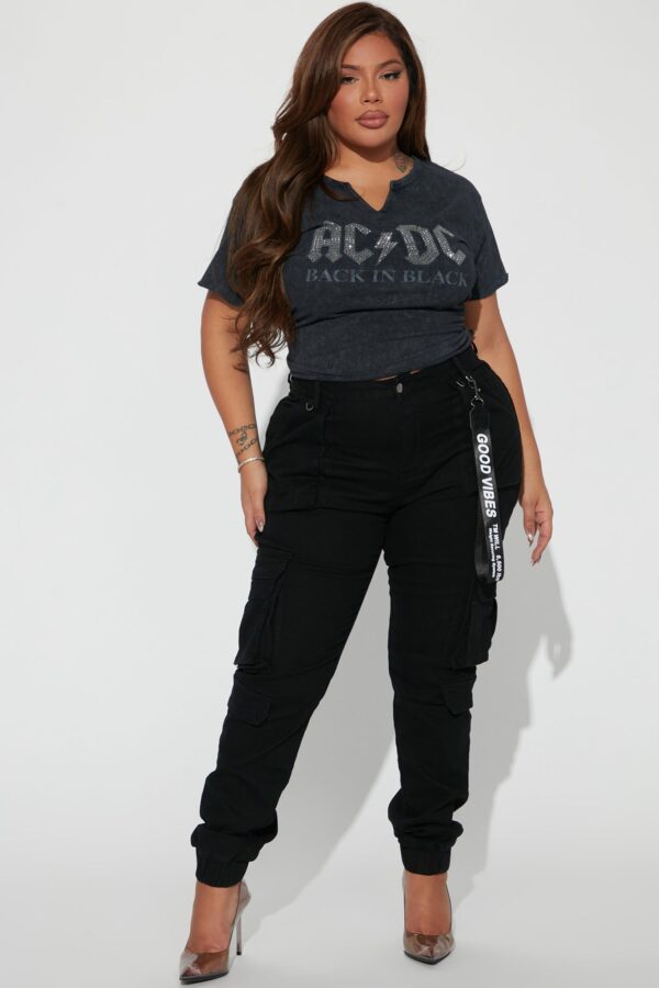 Pants in Black 97% cotton