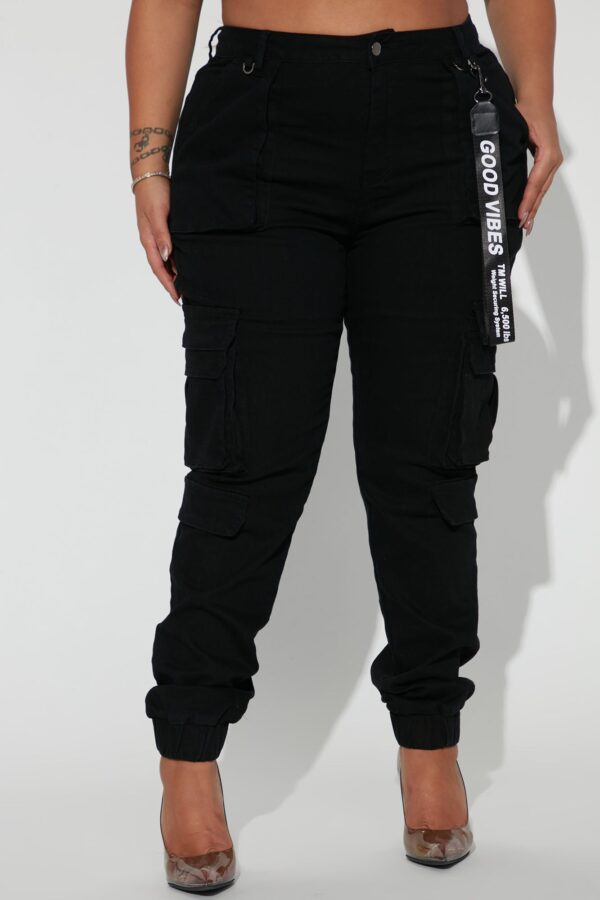 Pants in Black 97% cotton