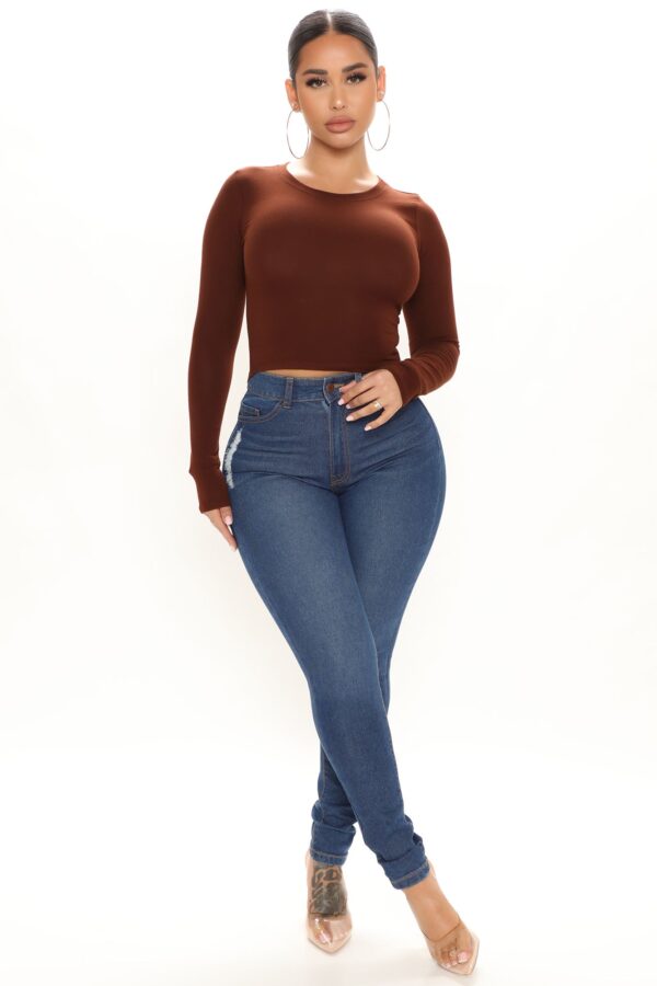 Chocolate Cropped Top